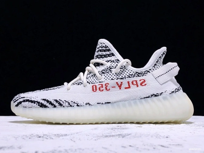 Black 350 CP9654 Zebra White Boost Yeezy V2 Adidas 0817